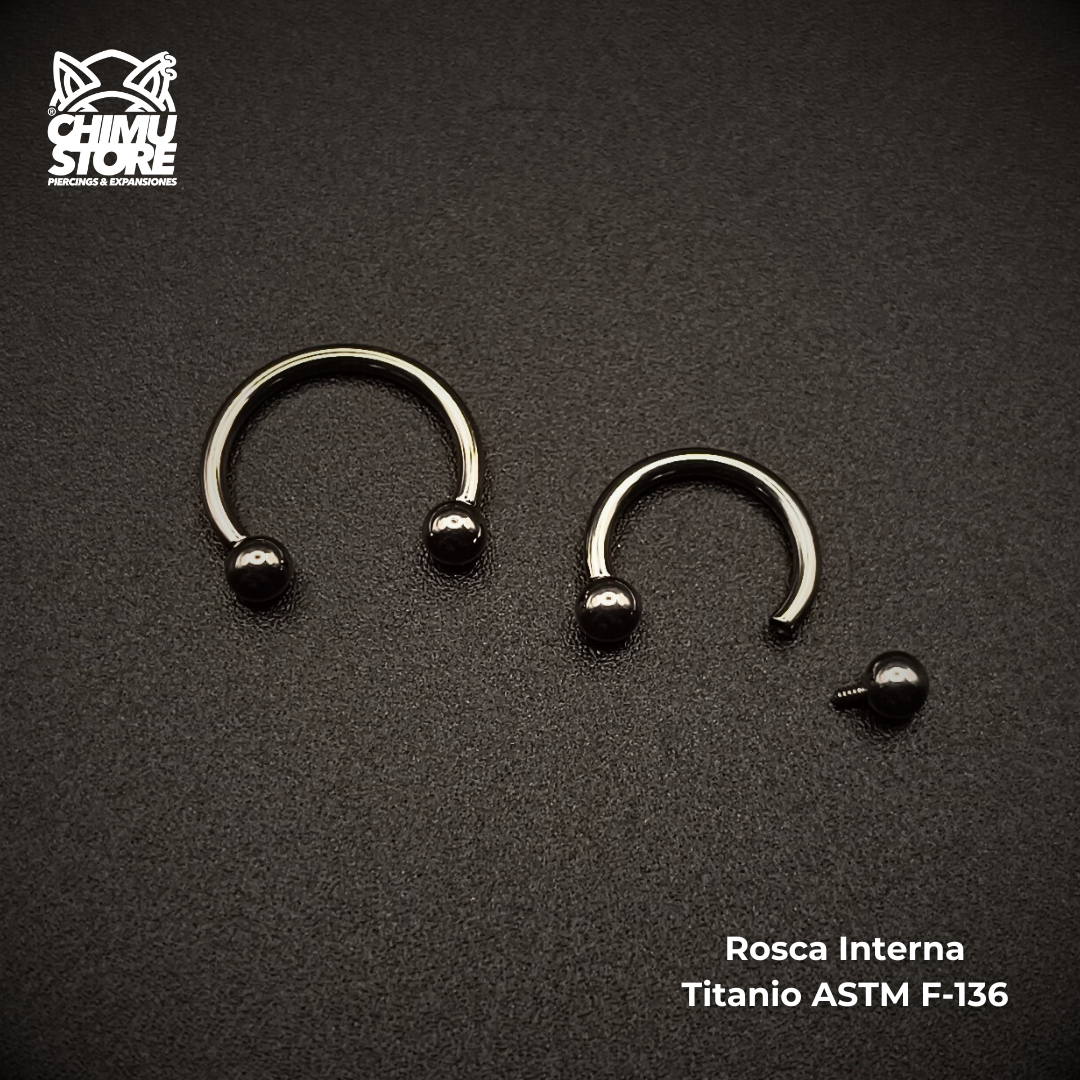 Circular Barbell Titanio ASTM F-136 - Bolitas 3mm (1,2mm) (16G)
