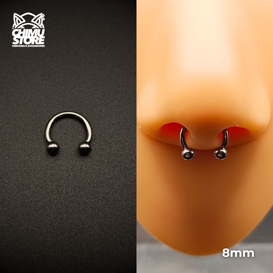 Circular Barbell Titanio ASTM F-136 - Bolitas 3mm (1,2mm) (16G)