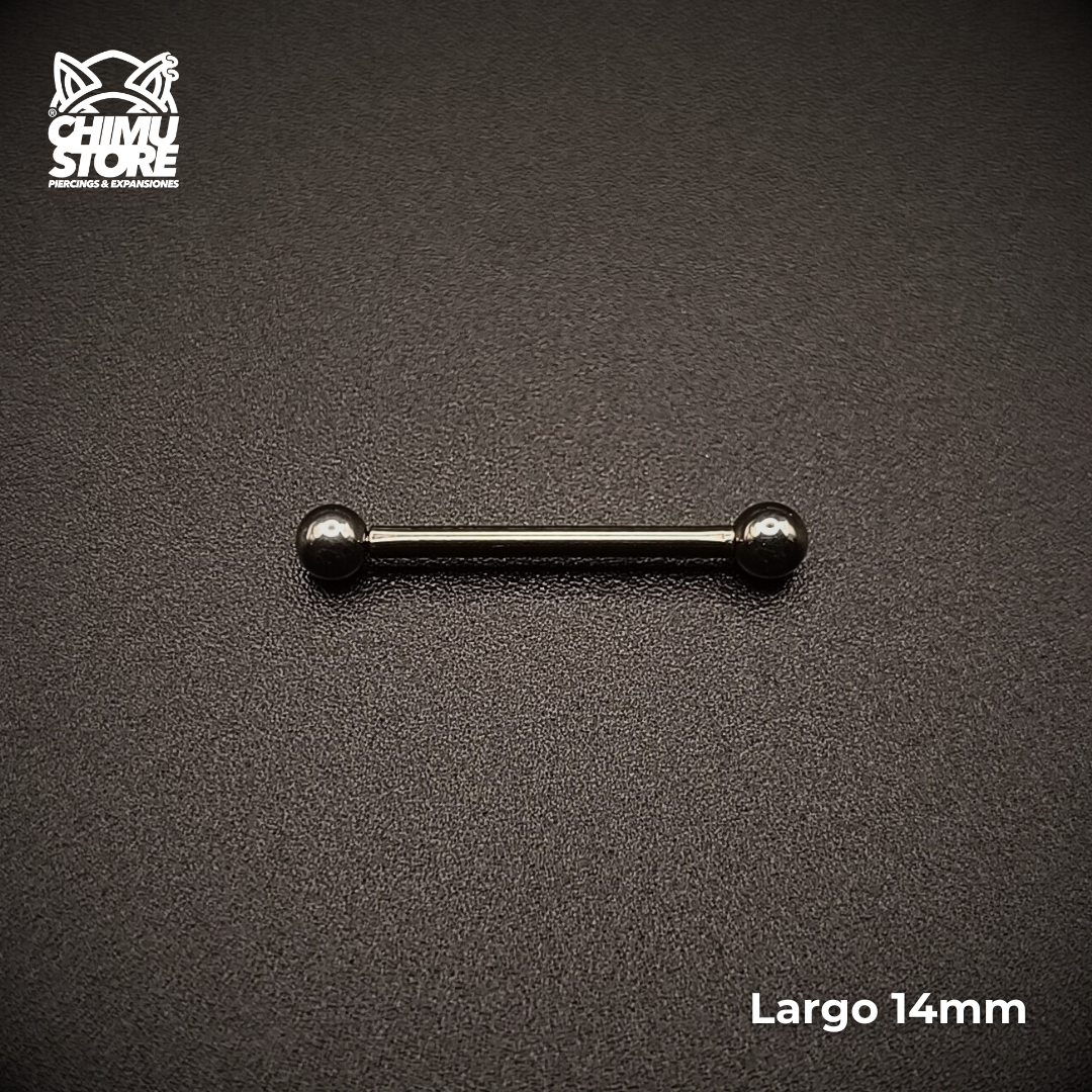 NEW Barbell Recto (HC) Titanio G23 - Bolitas de 3mm (1,2mm) (16G)