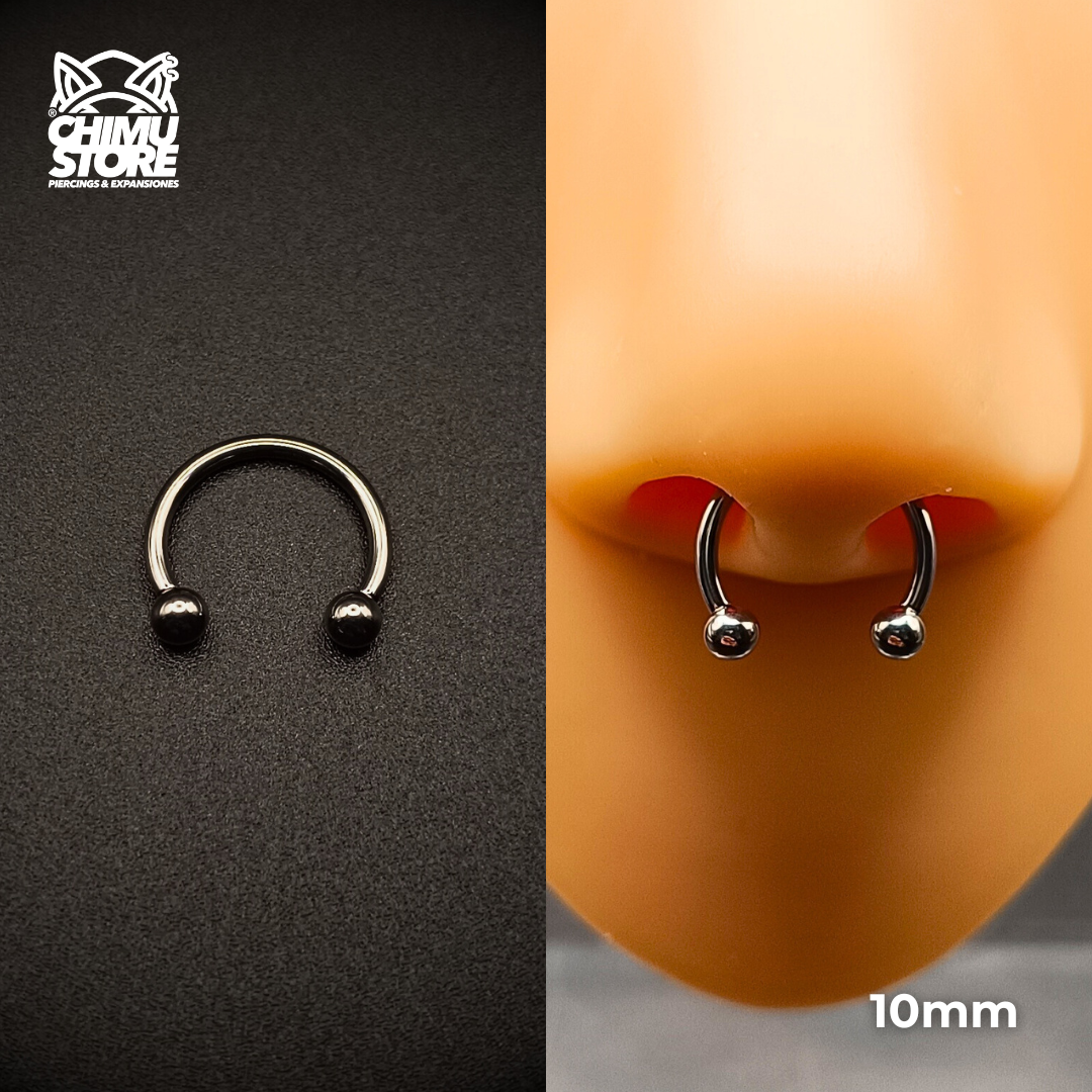 Circular Barbell Titanio ASTM F-136 - Bolitas 3mm (1,2mm) (16G)