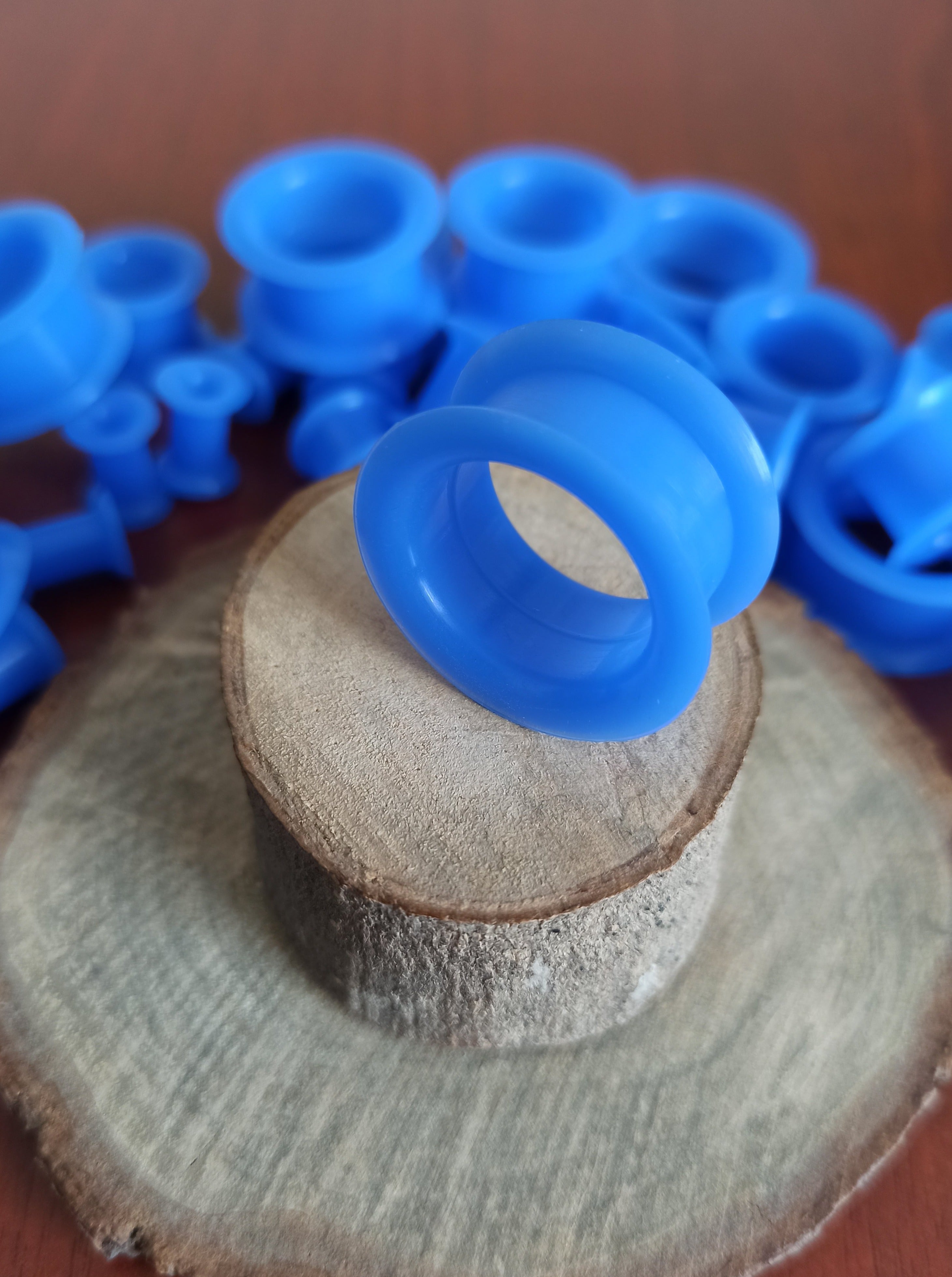 Expansiones Silicona Blanda - Modelo GZJ Color Azul (6mm a 20mm)