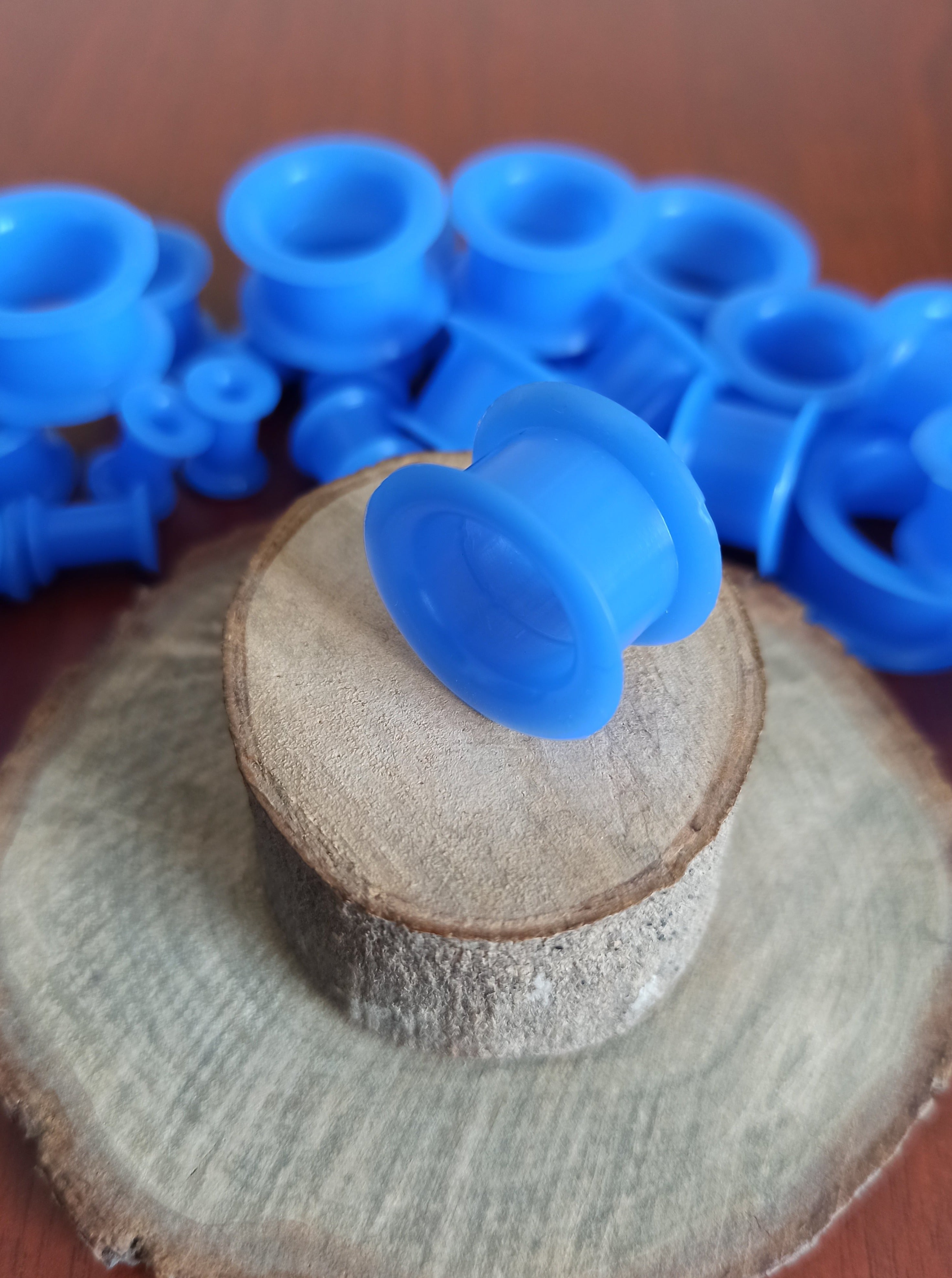 Expansiones Silicona Blanda - Modelo GZJ Color Azul (6mm a 20mm)