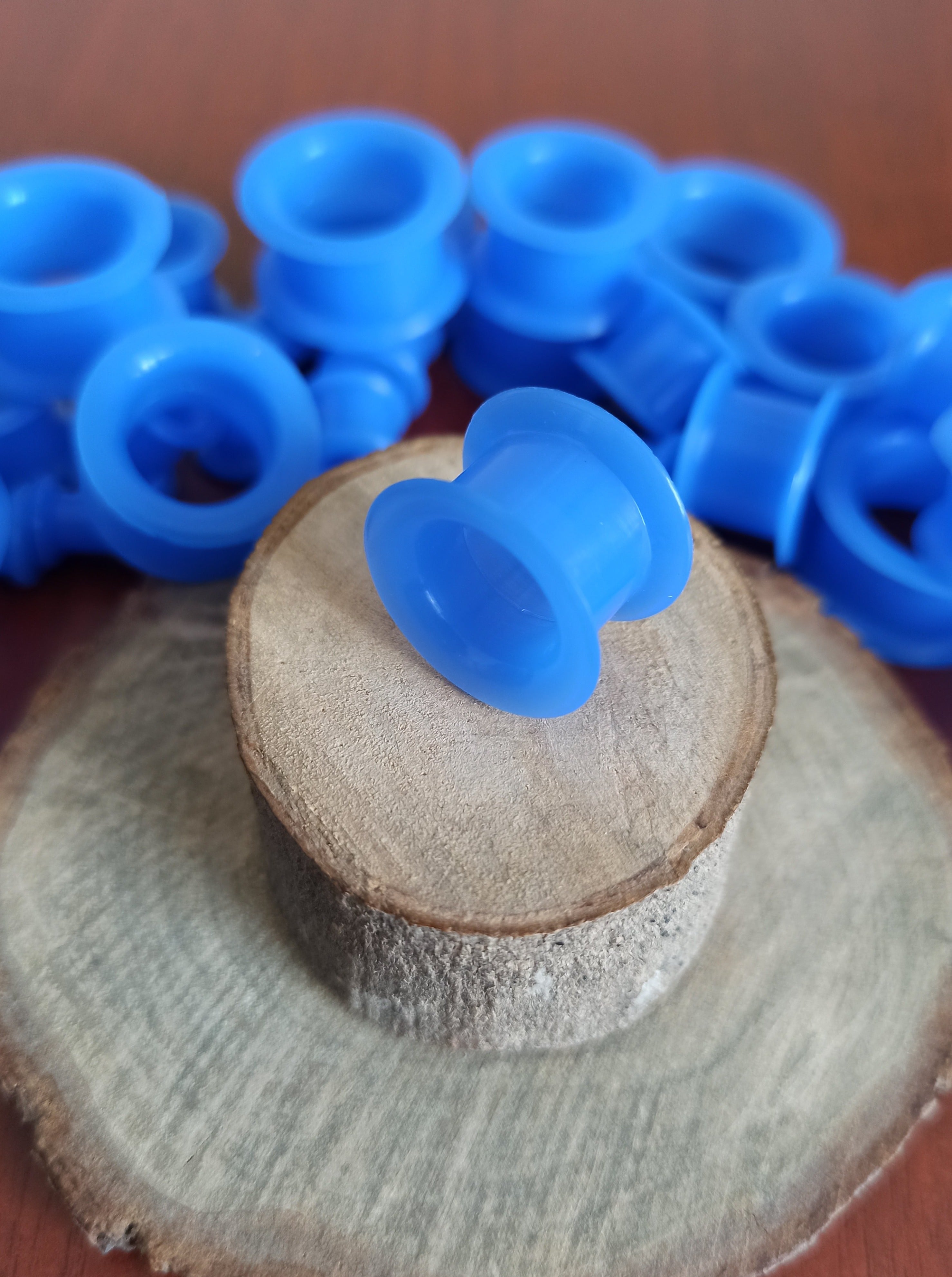 Expansiones Silicona Blanda - Modelo GZJ Color Azul (6mm a 20mm)