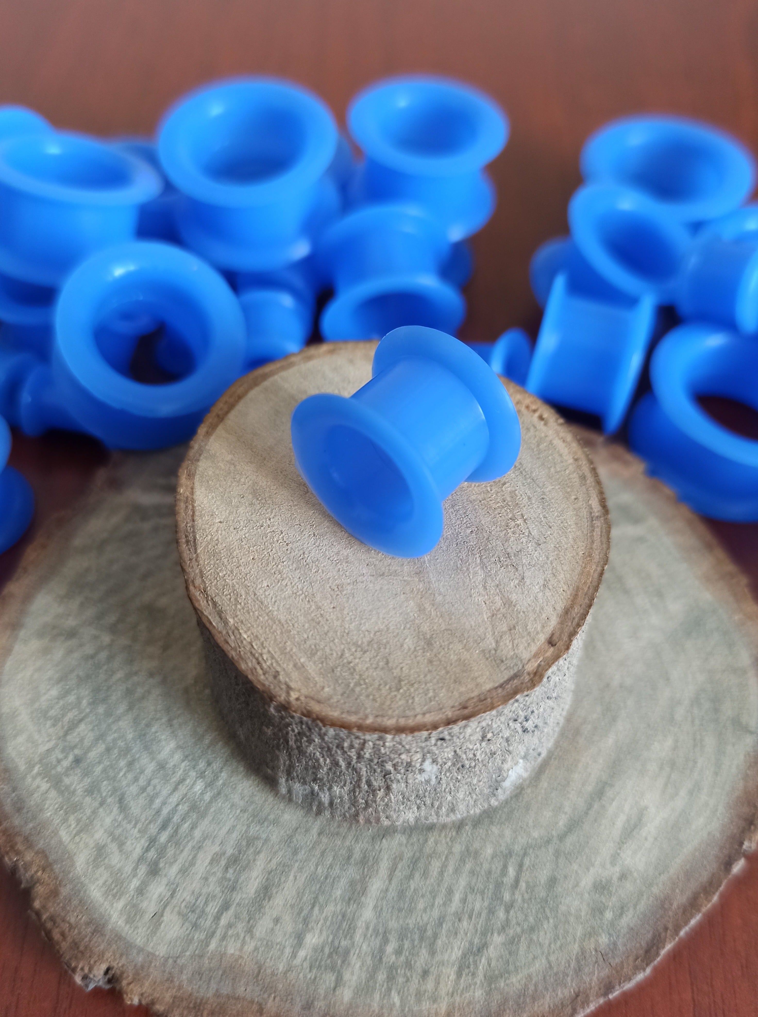 Expansiones Silicona Blanda - Modelo GZJ Color Azul (6mm a 20mm)