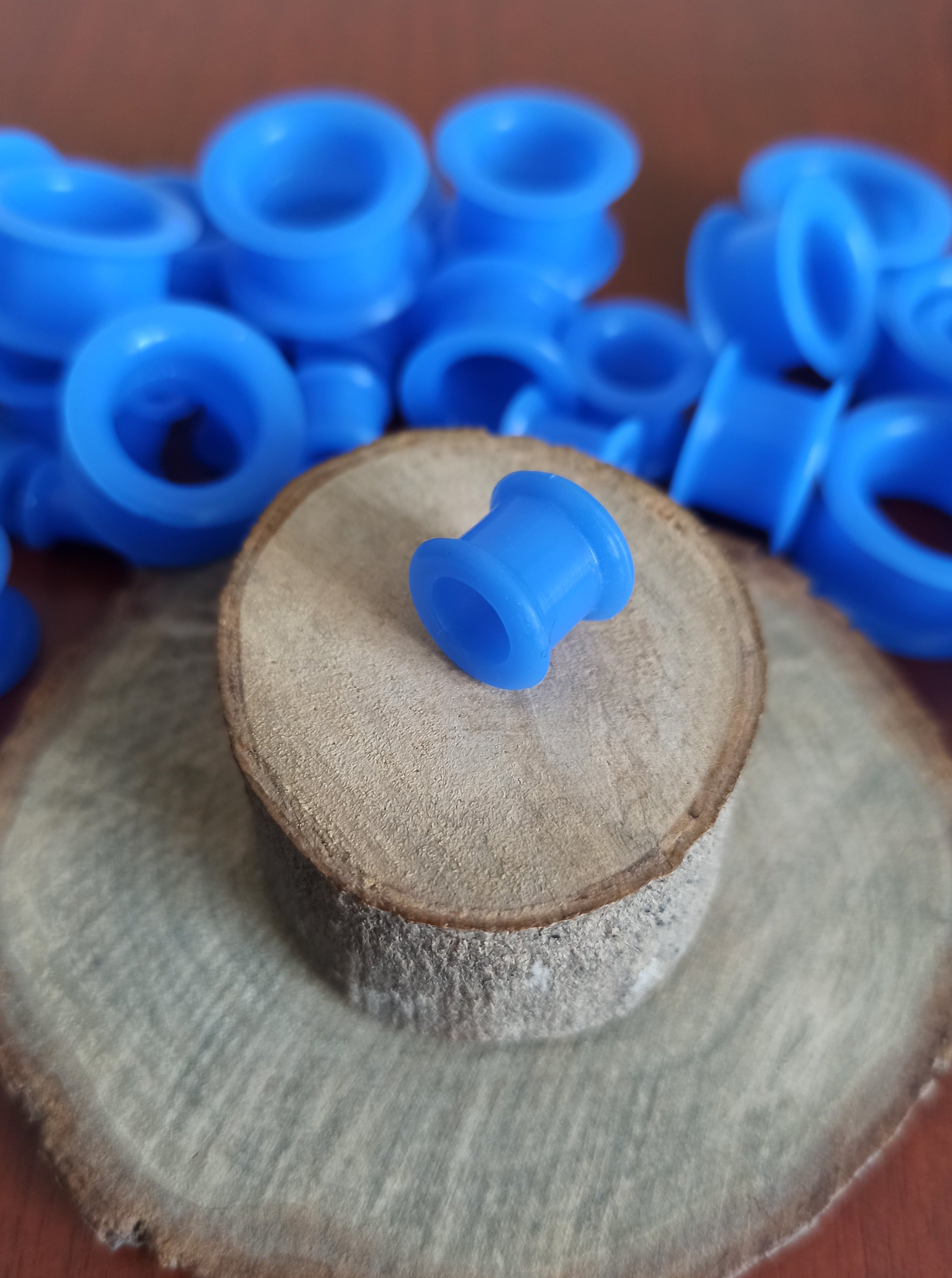 Expansiones Silicona Blanda - Modelo GZJ Color Azul (6mm a 20mm)