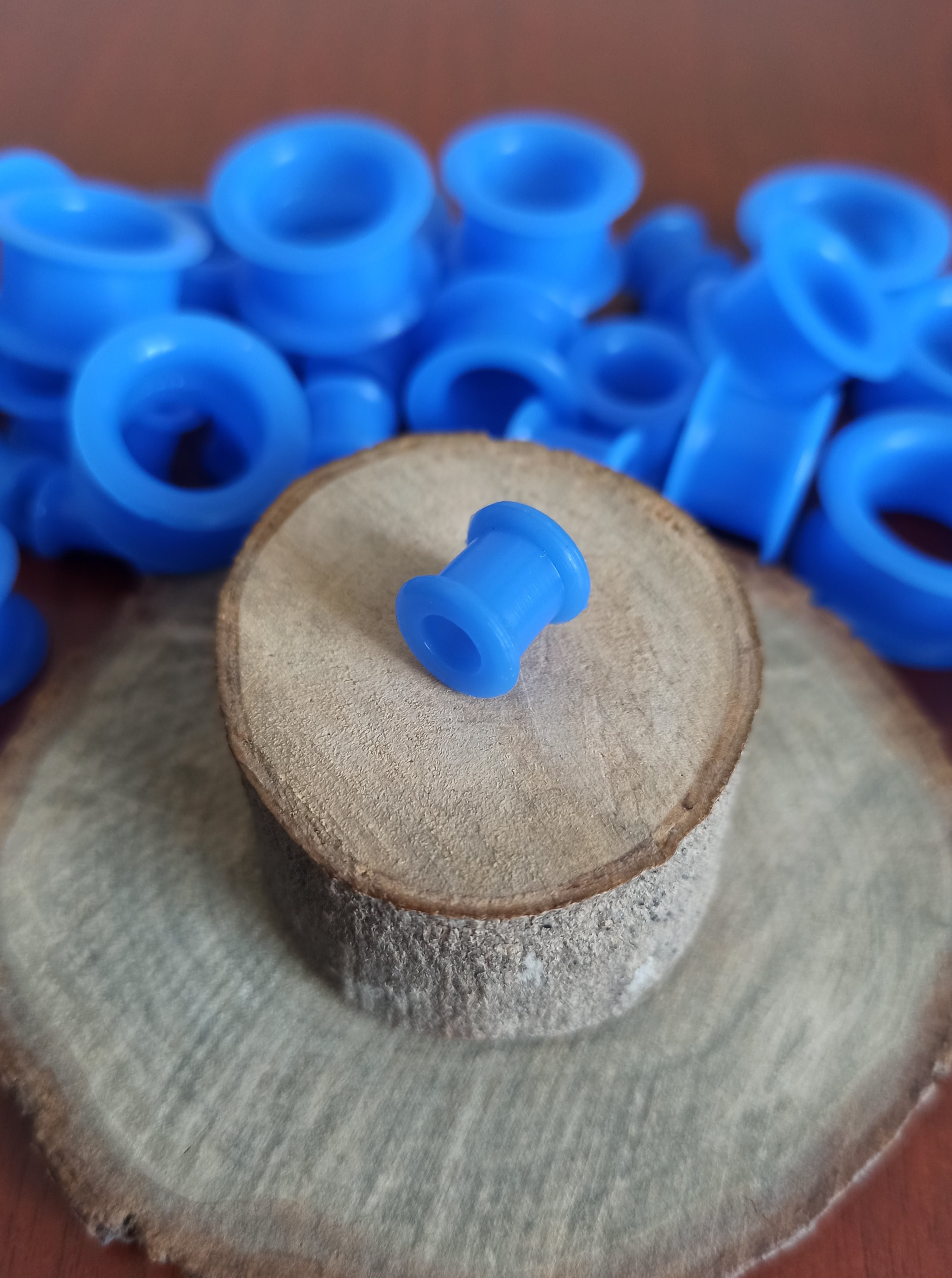 Expansiones Silicona Blanda - Modelo GZJ Color Azul (6mm a 20mm)
