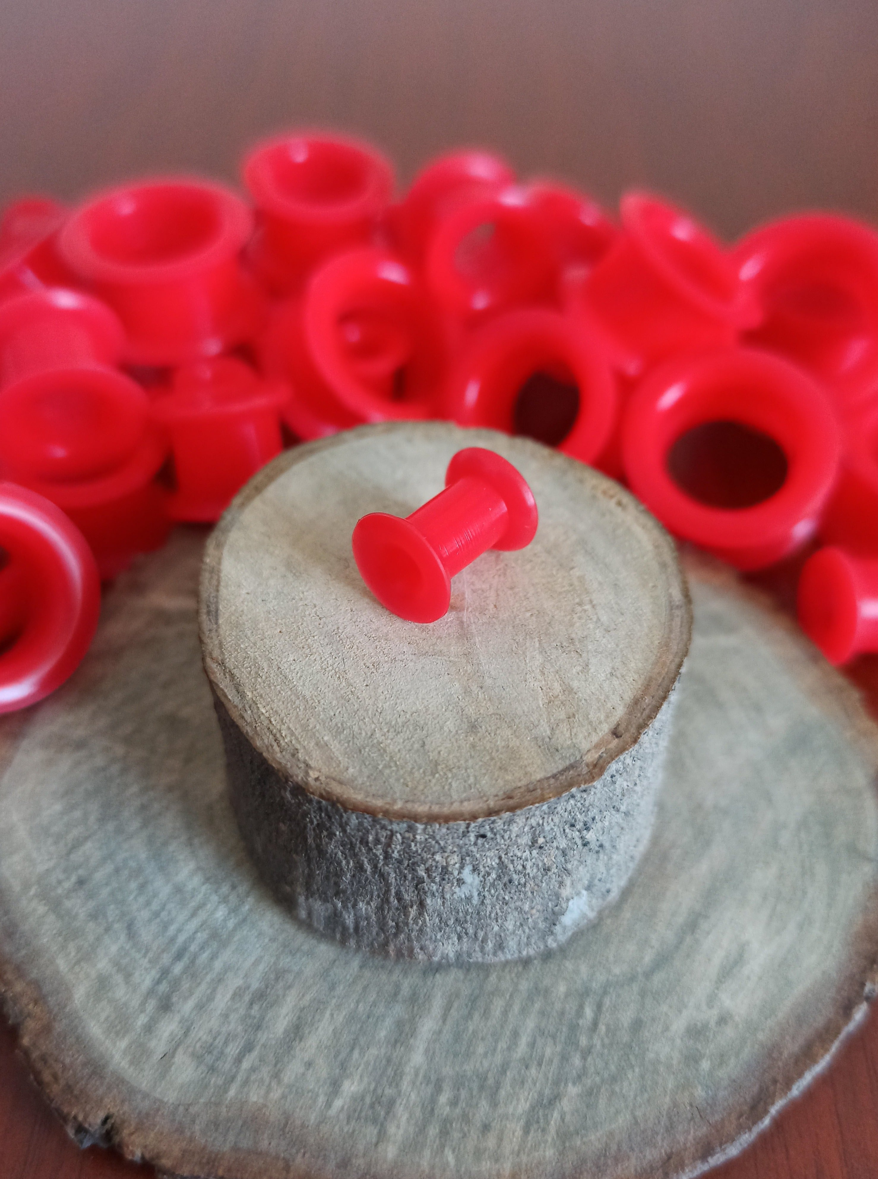 Expansiones Silicona Blanda - Modelo GZJ Color Rojo (6mm a 20mm)