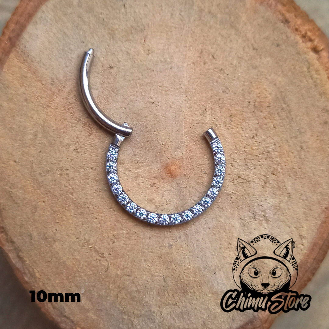 Argolla Clicker Titanio ASTM F-136 - Zirconias Frontales (1,2mm) (16G)