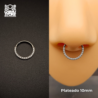 NEW Argolla Clicker Titanio G23 - Zirconias Frontales (1,2mm) (16G)