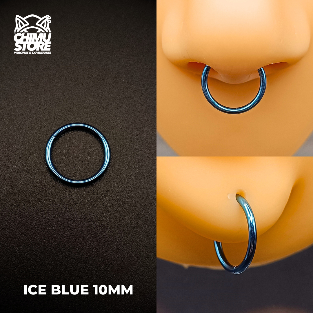 NEW Argollas Clicker Titanio G23 - Lisas Tamaño 10mm (1,2mm) (16G)