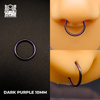 NEW Argollas Clicker Titanio G23 - Lisas Tamaño 10mm (1,2mm) (16G)