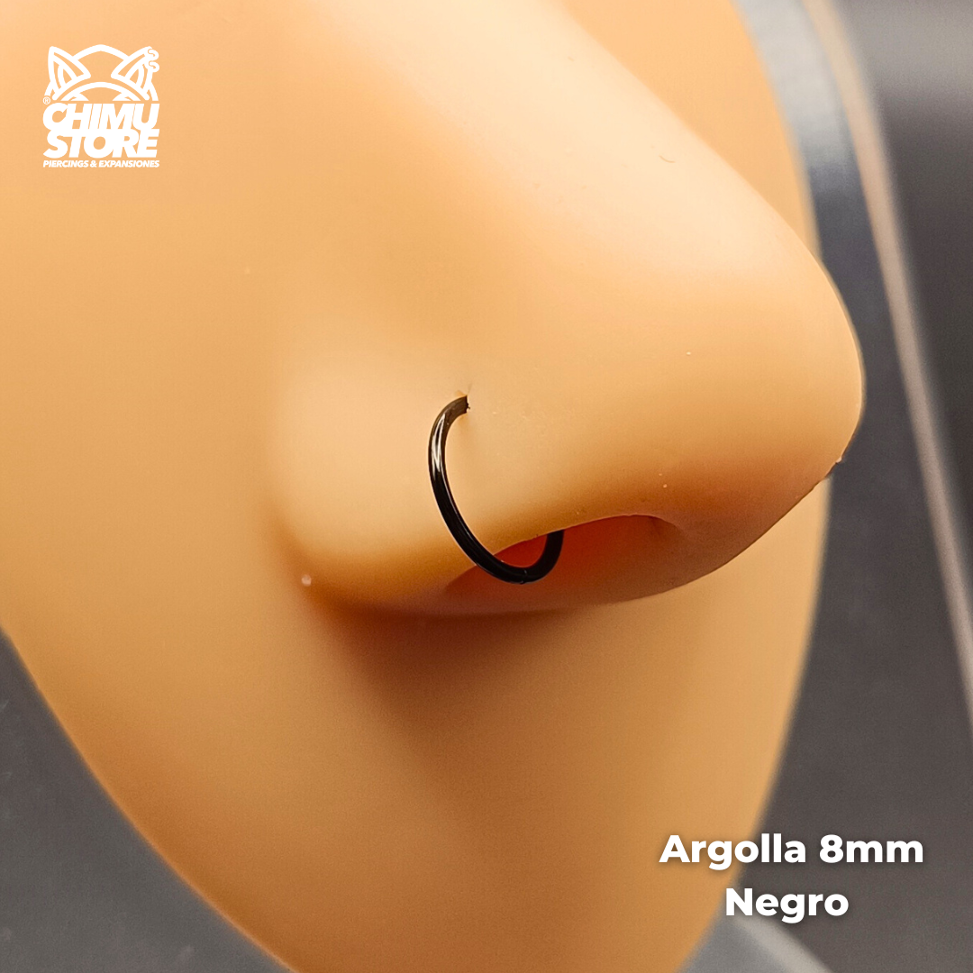 NEW Nostril Argolla Clicker Titanio G23 - Lisa (0,8mm) (20G)