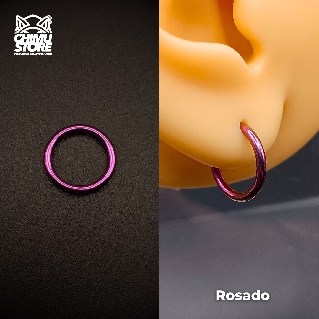 NEW Argollas Clicker Titanio G23 - Tamaño 10mm (1,6mm;10mm) (14G)