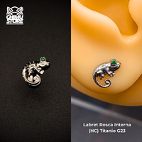 NEW Labret (HC) Titanio G23 - Mystic Camaleon Zirconia (1,2mm;8mm) (16G)