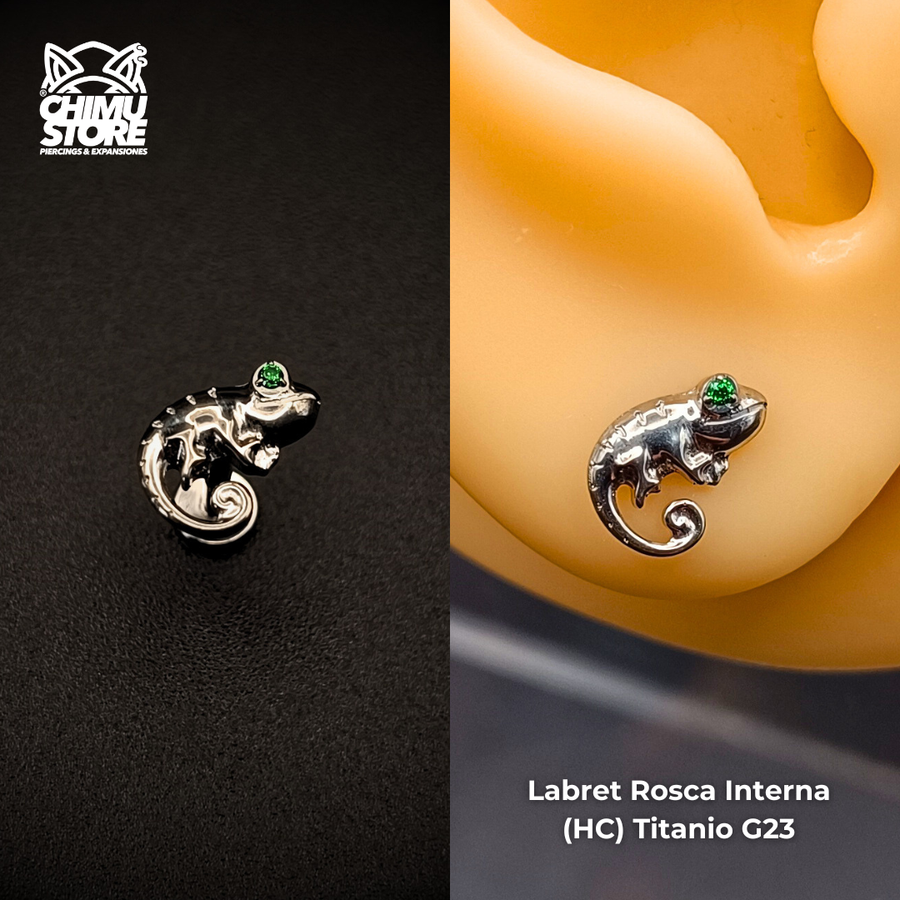 NEW Labret (HC) Titanio G23 - Mystic Camaleon Zirconia (1,2mm;8mm) (16G)