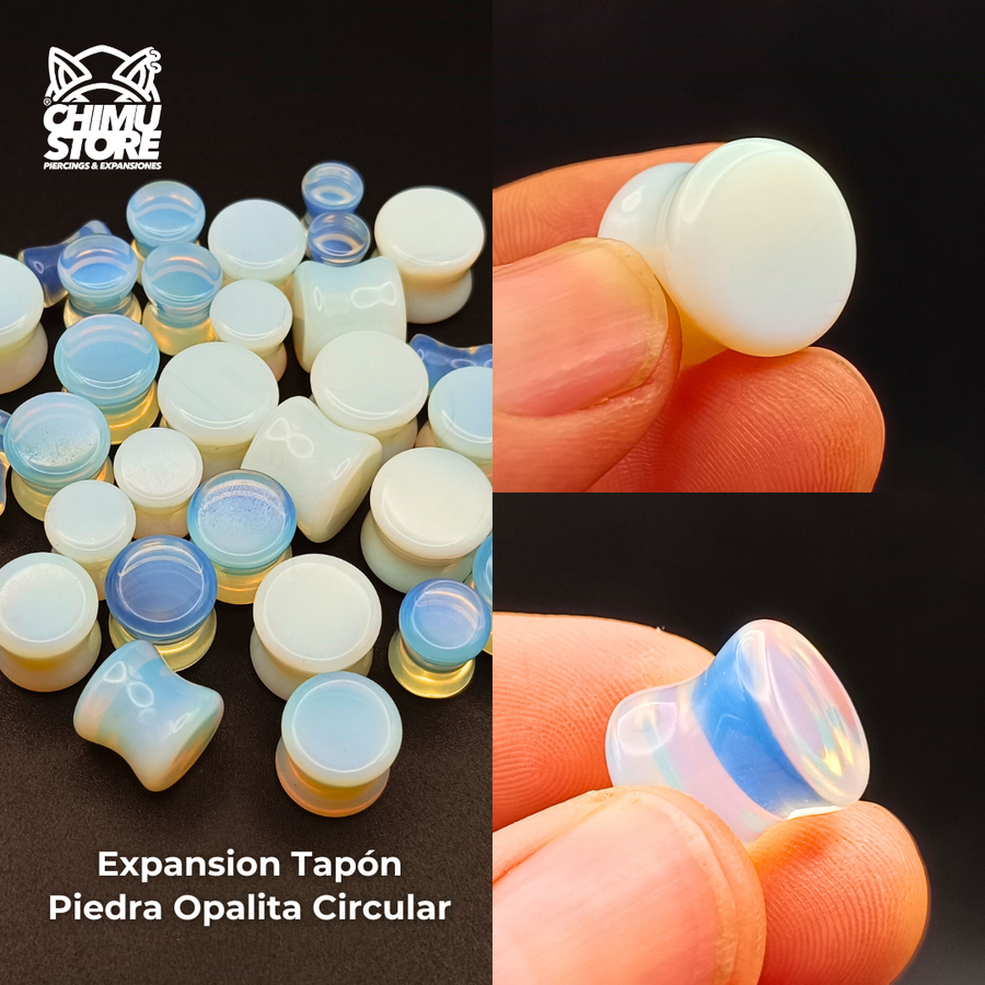 NEW Expansion Tapon - Piedra Opalita Circular (3mm a 25mm)