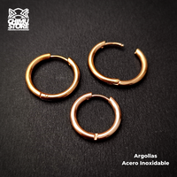 Argollas para Colgante Acero Inoxidable - Rose Gold Grosor 2,5mm