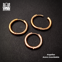 NEW Argollas para Colgantes Rose Gold Acero Inoxidable (14mm y 16mm)