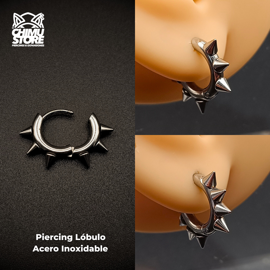 NEW Piercing Lobulo Acero Inoxidable - Puntas (1mm;8mm) (18G)