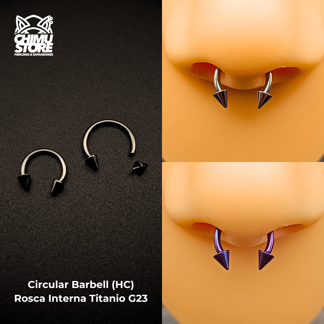 NEW Circular Barbell (HC) Titanio G23 - Puntas 3mm (1,2mm) (16G)
