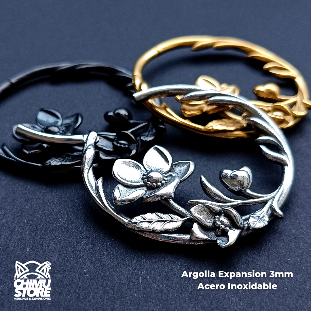 NEW Argolla Expansion Acero Inoxidable - Flores (3mm;45mm) (16,5grs)
