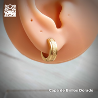 Piercing Lobulo Acero Inoxidable - Capa de Brillos (1mm;9mm)