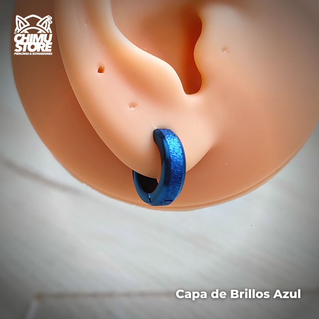 Piercing Lobulo Acero Inoxidable - Capa de Brillos (1mm;9mm)