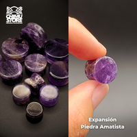 NEW Expansion Piedra Tapon - Amatista Color (3mm a 25mm)