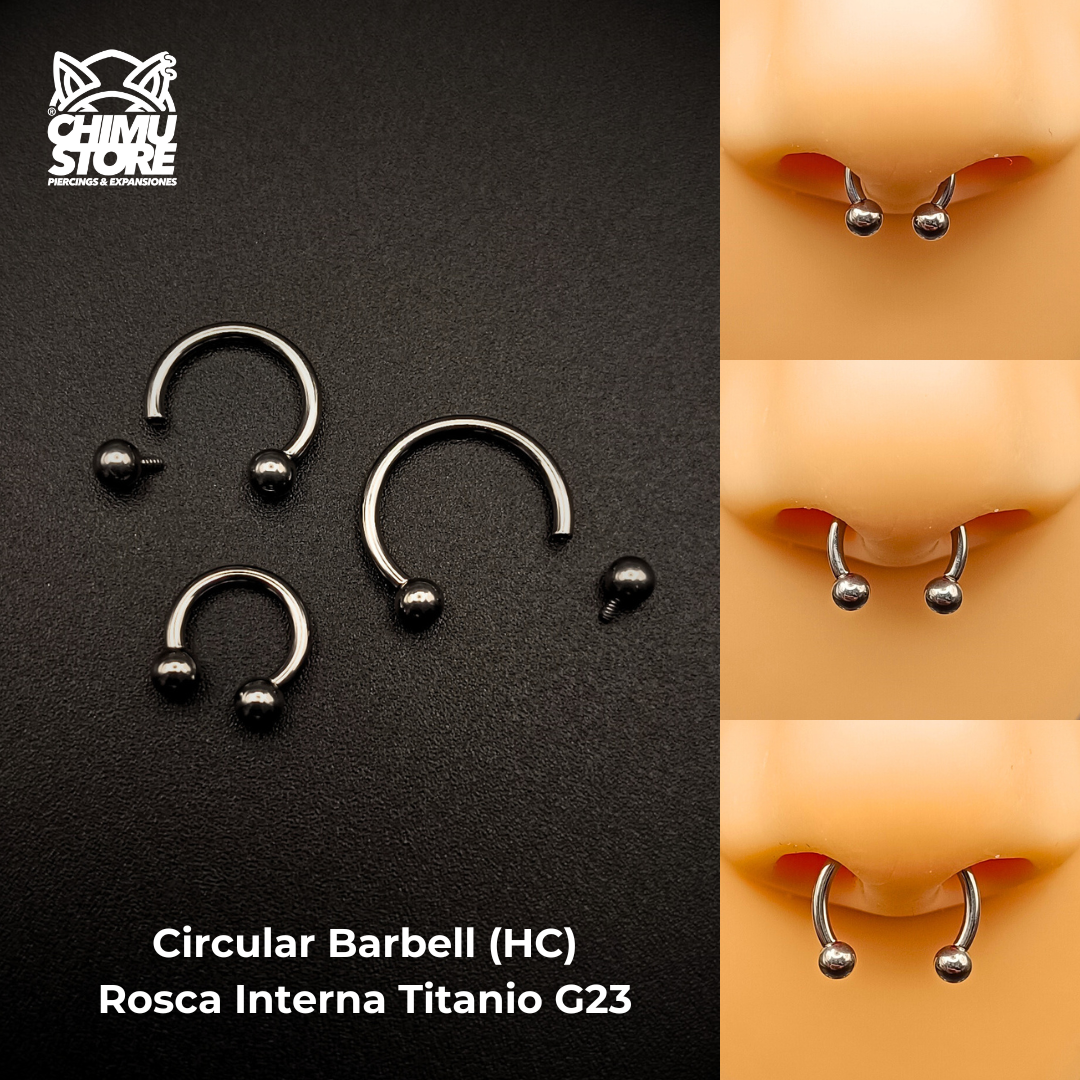 NEW Circular Barbell (HC) Titanio G23 - Bolitas 3mm (1,2mm) (16G)
