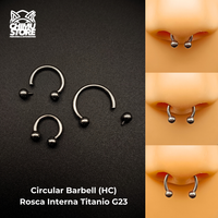 NEW Circular Barbell (HC) Titanio G23 - Bolitas 3mm (1,2mm) (16G)