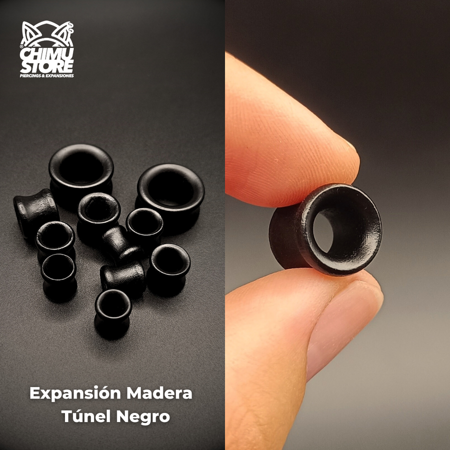 NEW Expansion Madera Tunel - Negra (8mm a 20mm)
