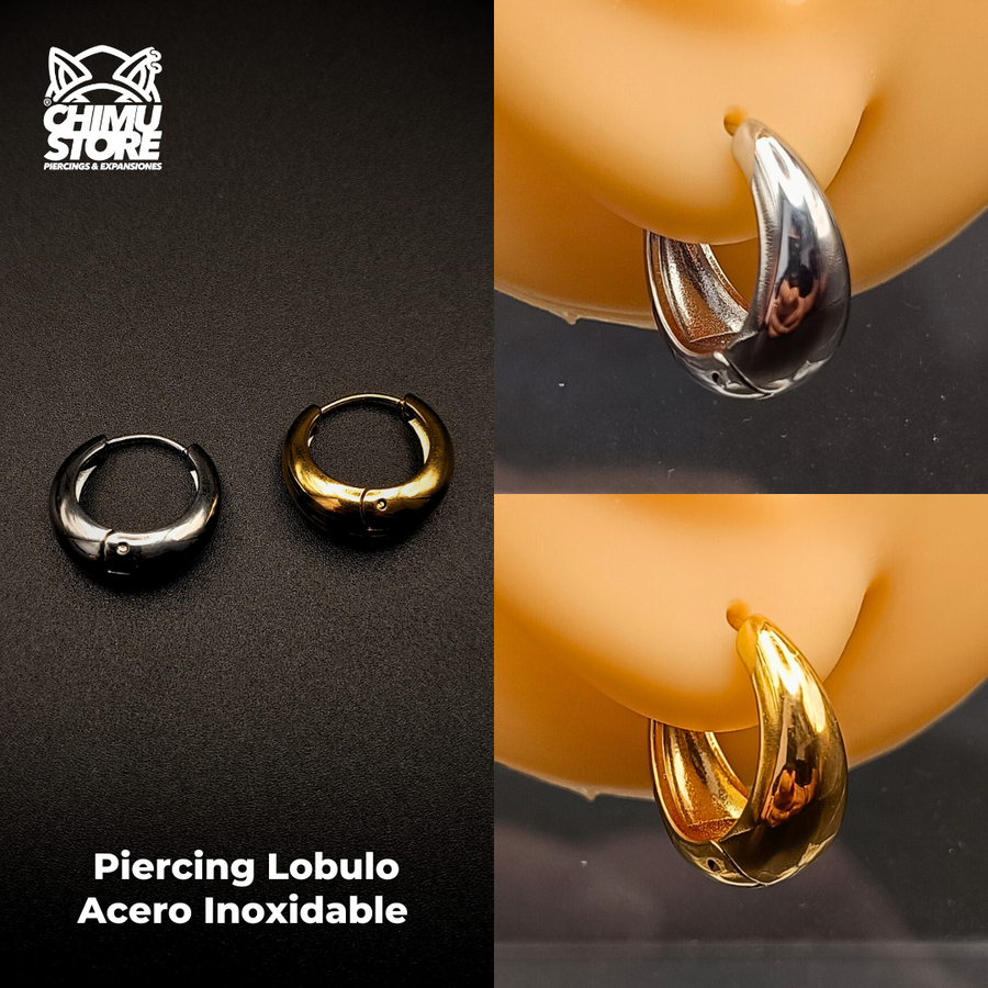 NEW Piercing Lobulo Acero Inoxidable - Style 002 (1mm;12mm) (18G)