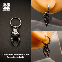 Colgante Acero Inoxidable - Cráneo de Buey (1mm;10mm) (18G)
