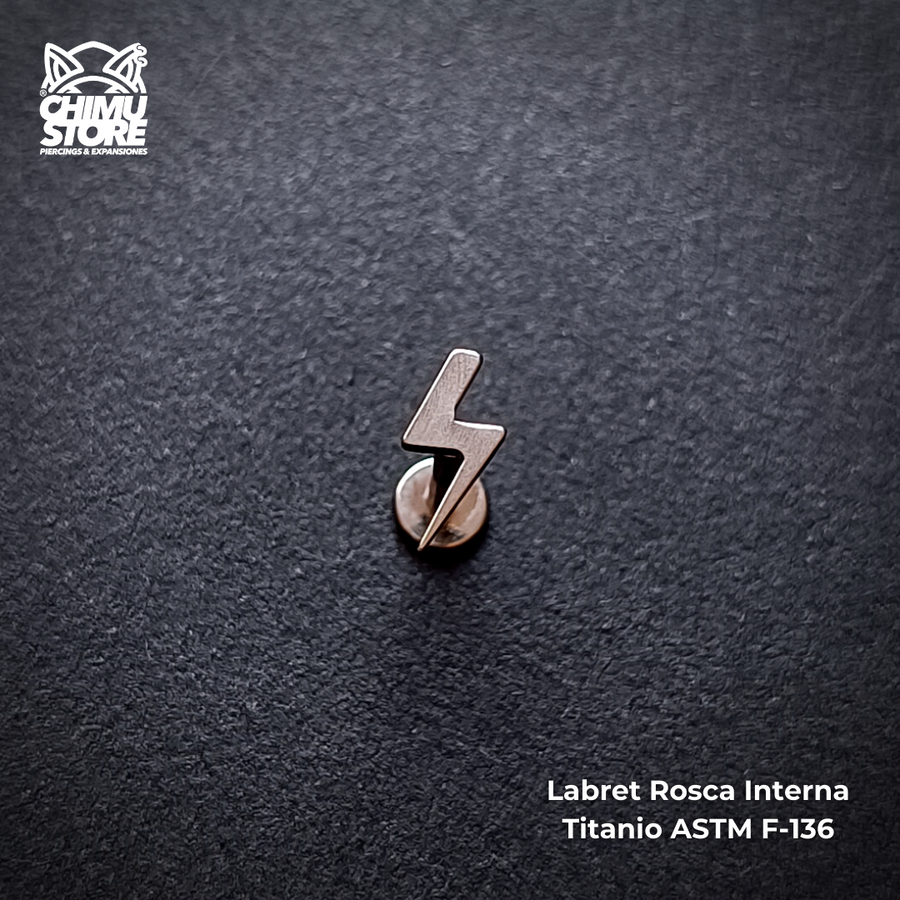 NEW Labret Titanio ASTM F-136 - Rayo (1,2mm;8mm) (16G)