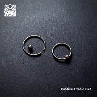 Nostril Captive Titanio G23 - Bolita (0,8mm) (20G)
