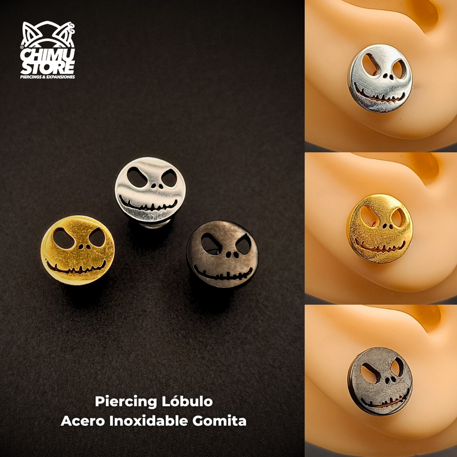NEW Piercing Acero Inoxidable Gomita - Jack (1mm;6mm) (18G)