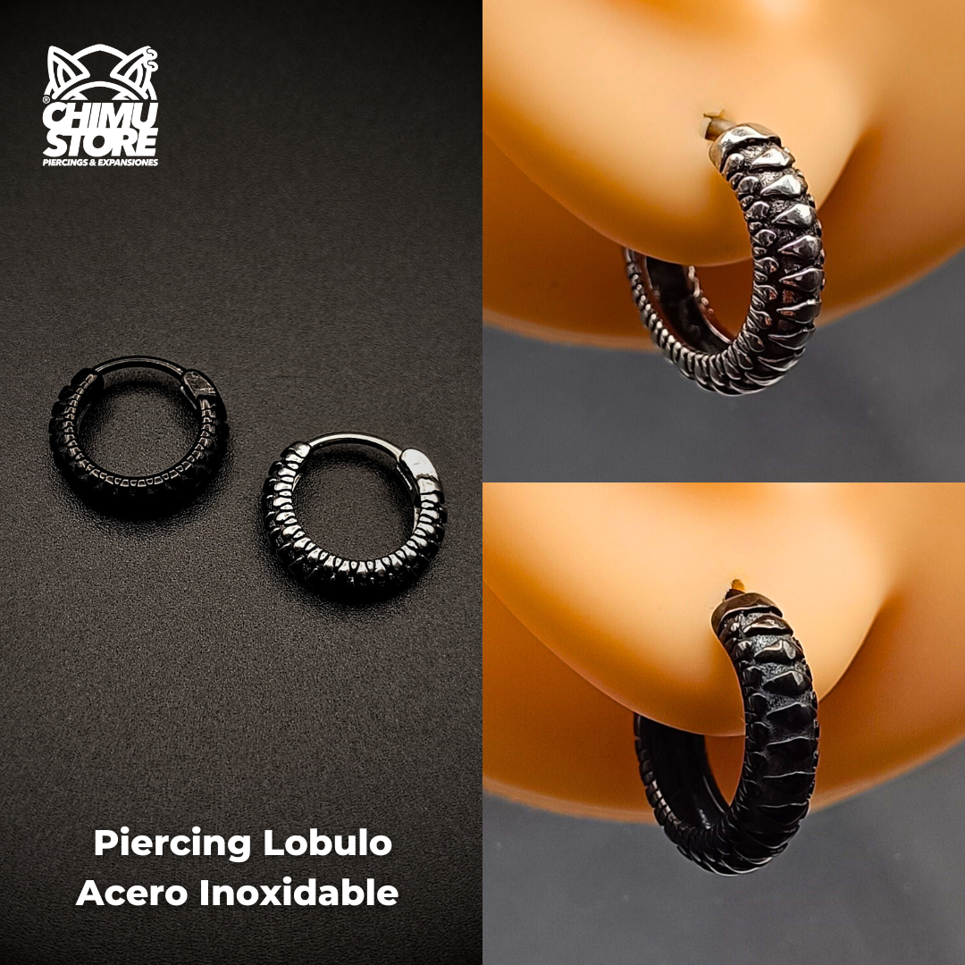 NEW Piercing Lobulo Acero Inoxidable - Style 001 (1mm;12mm) (18G)