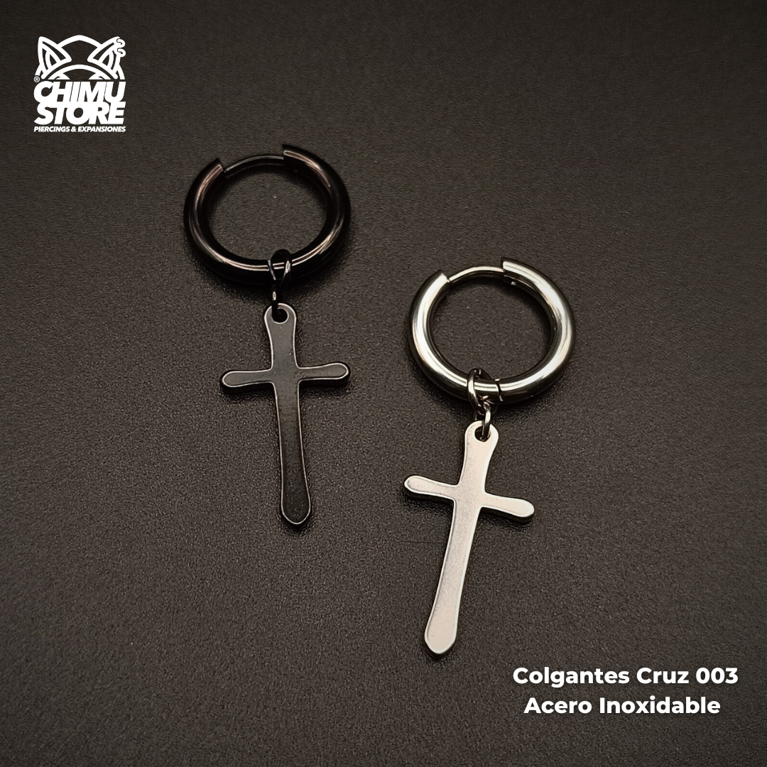 Colgante Acero Inoxidable - Cruz 003 (1mm;12mm) (18G)