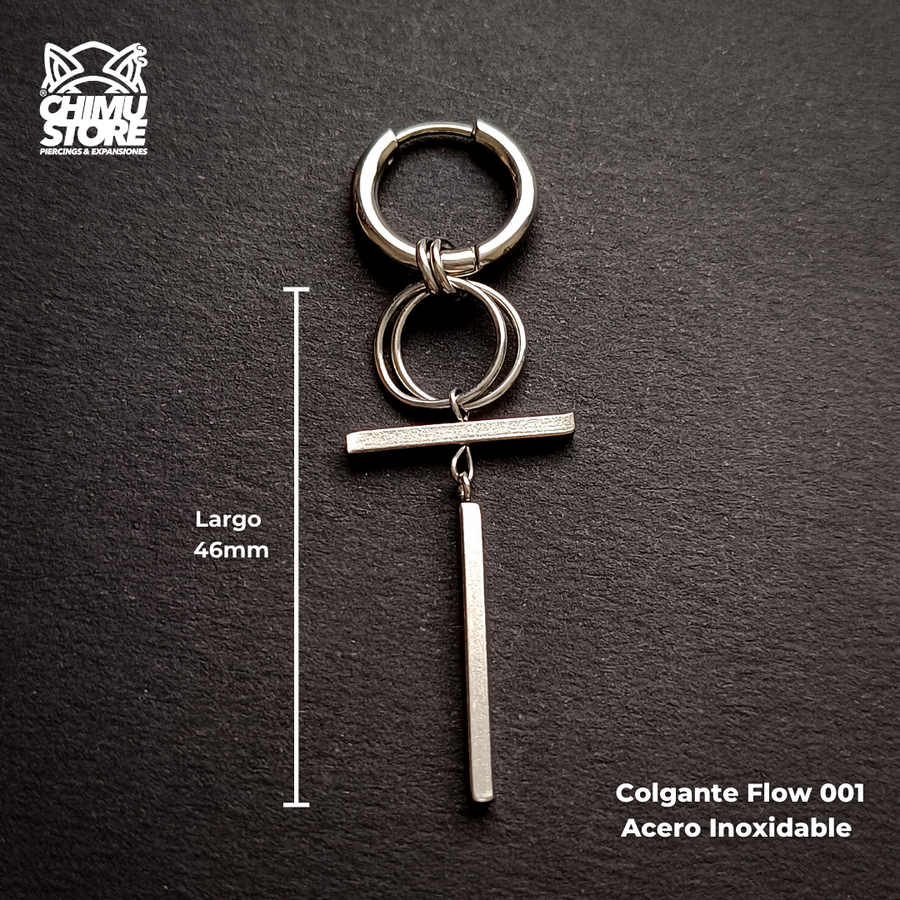 NEW Colgante Acero Inoxidable - Flow 001 (1mm;12mm) (18G)