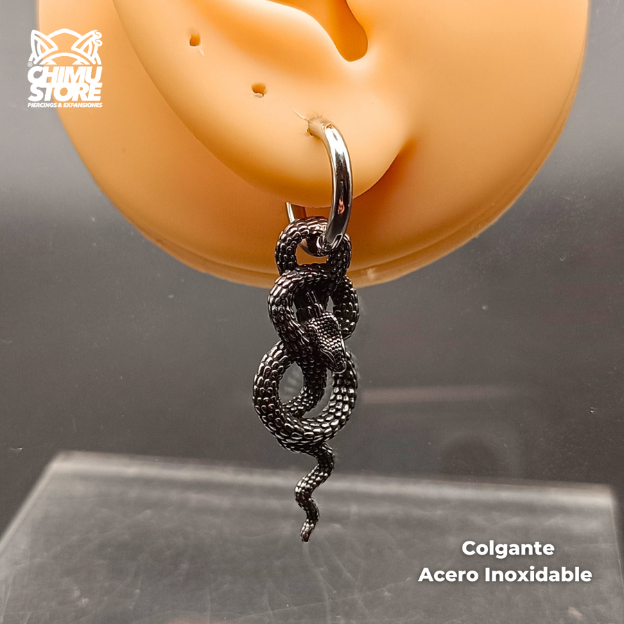 NEW Colgante Acero Inoxidable - Serpiente 003 (1mm;10mm) (18G)