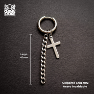 NEW Colgante Acero Inoxidable - Cruz 002 (1mm;12mm) (18G)