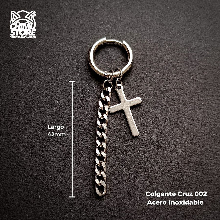 NEW Colgante Acero Inoxidable - Cruz 002 (1mm;12mm) (18G)