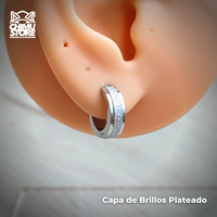 Piercing Lobulo Acero Inoxidable - Capa de Brillos (1mm;9mm)