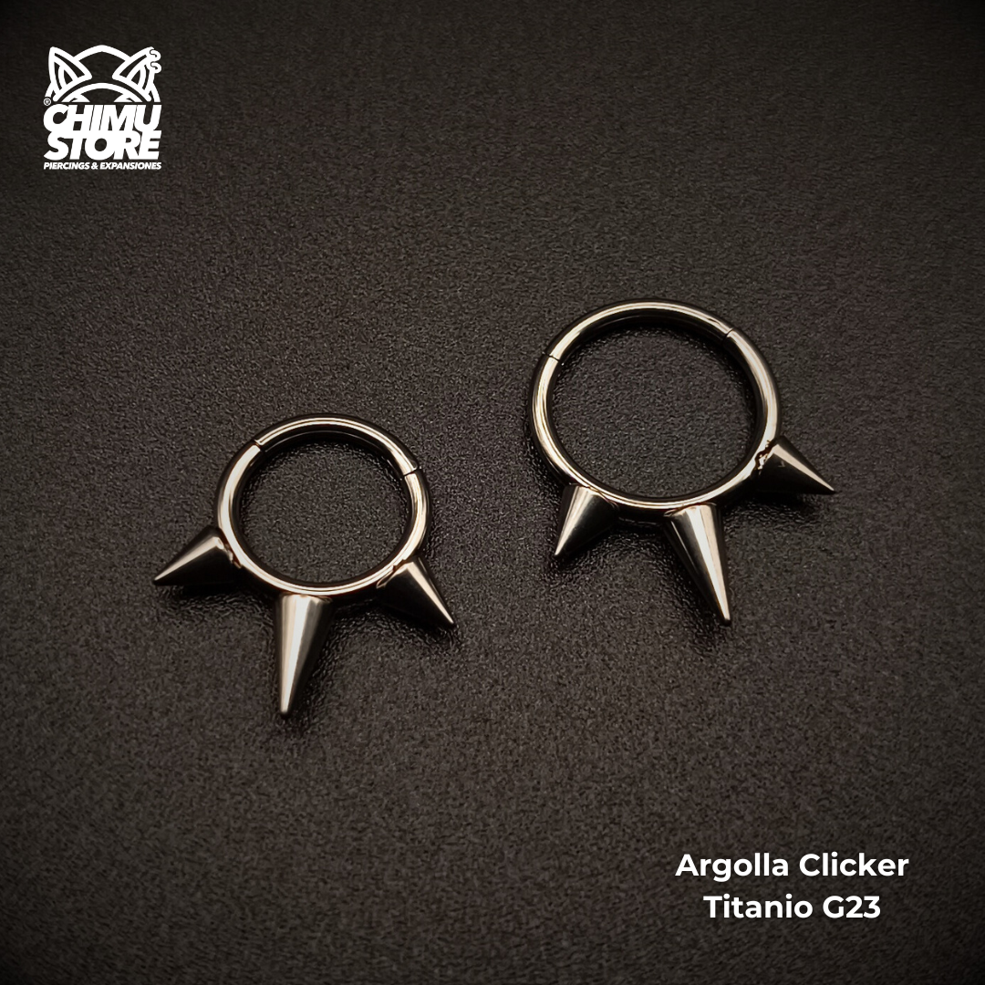NEW Argolla Clicker Titanio G23 - 3 Puntas 002 (1,2mm) (16G)
