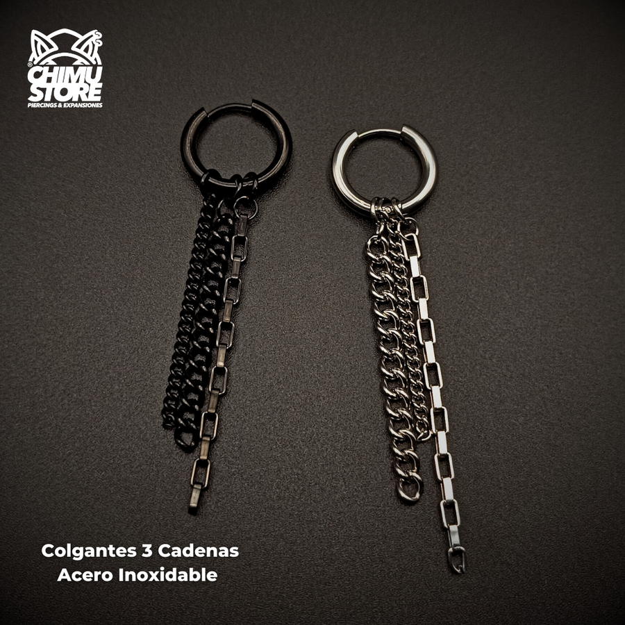 Colgante Acero Inoxidable - 3 Cadenas (1mm;12mm)