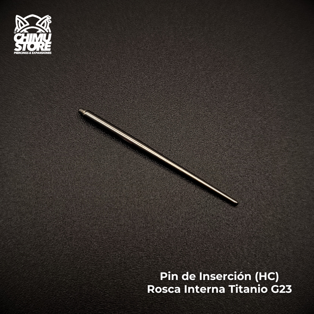 NEW Pin de Inserción (HC) Titanio G23 - Rosca Interna Recto (1,6mm) (14G)