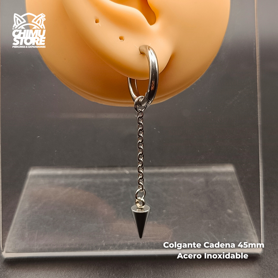 NEW Colgante Acero Inoxidable - Cadena 45mm con Pendulo (1mm;12mm)