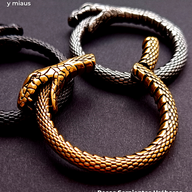 REP Pesos para Expansion Acero Inoxidable - Serpiente Uróboros (6mm;38mm) (34,5grs)