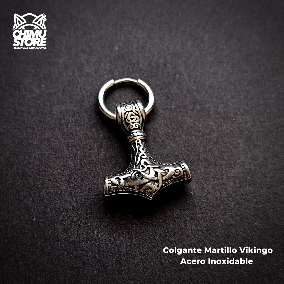NEW Colgante Acero Inoxidable - Martillo Vikingo (1mm;10mm) (18G)