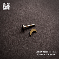 NEW Labret Titanio ASTM F-136 - Luna (1,2mm;8mm) (16G)